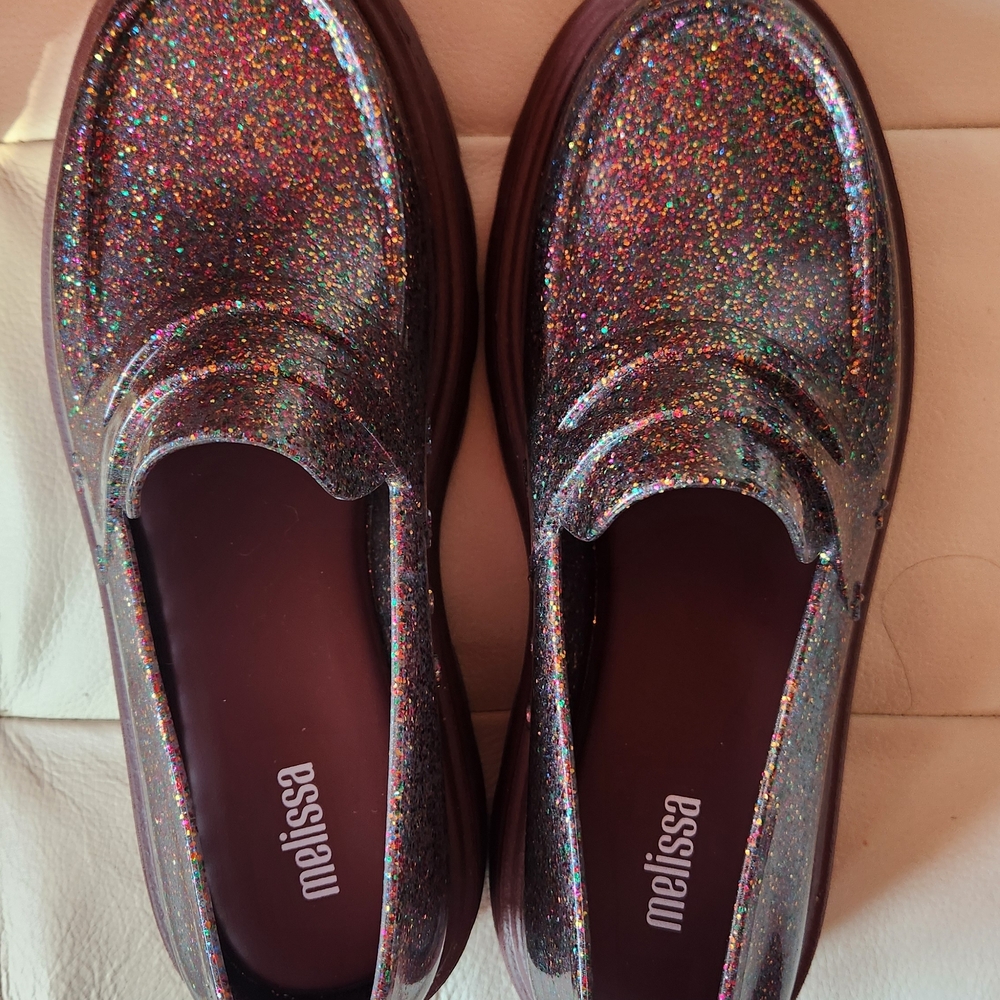 Melissa Sparkling Glitter Loafers - Multicolor